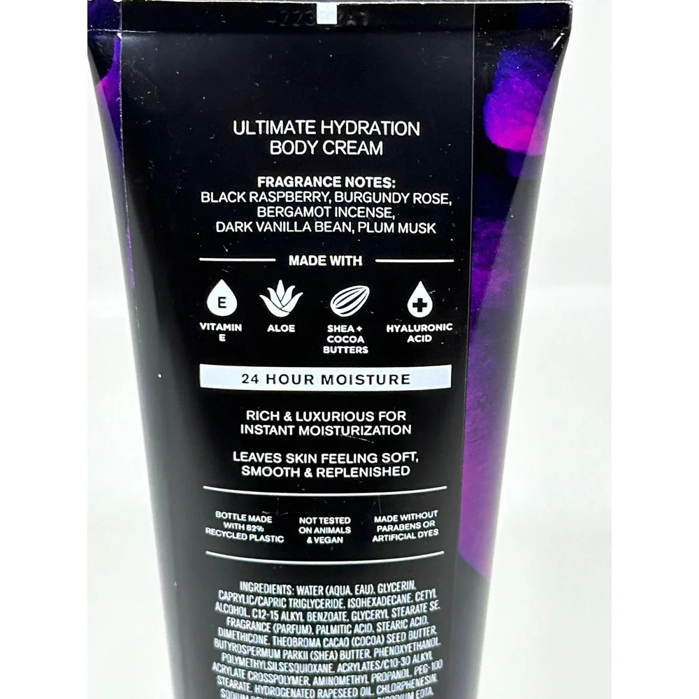 Bath & Body Works Body Cream Dark Kiss Ultimate Hydration Shea Hyaluronic 8oz